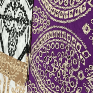 LAISE BORDADA DOIS TONS COLLOR LIGHT - 1883/B